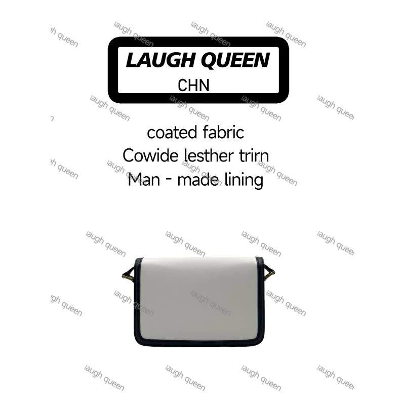 Laugh Queen手工打造真皮女士高级新款包 10886 黑白日落