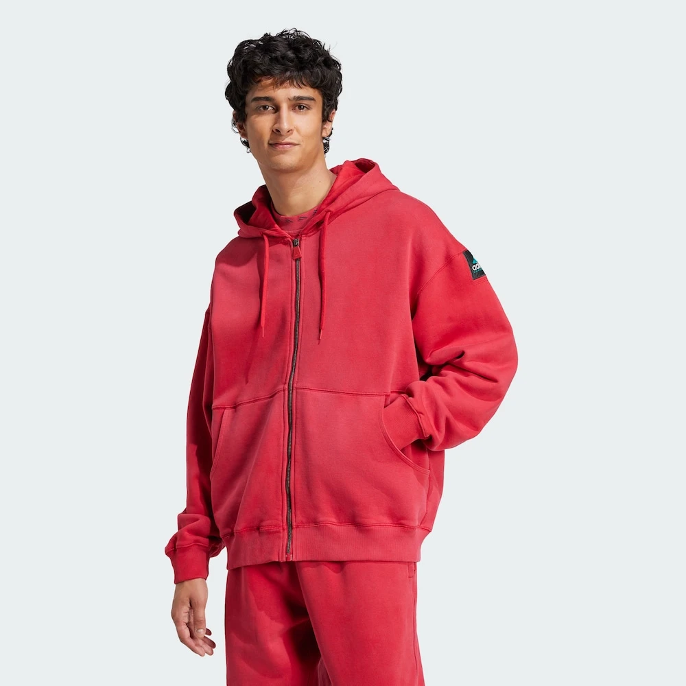 【滔搏联动】adidas/阿迪达斯男子复古水洗系列连帽夹克外套JD0660