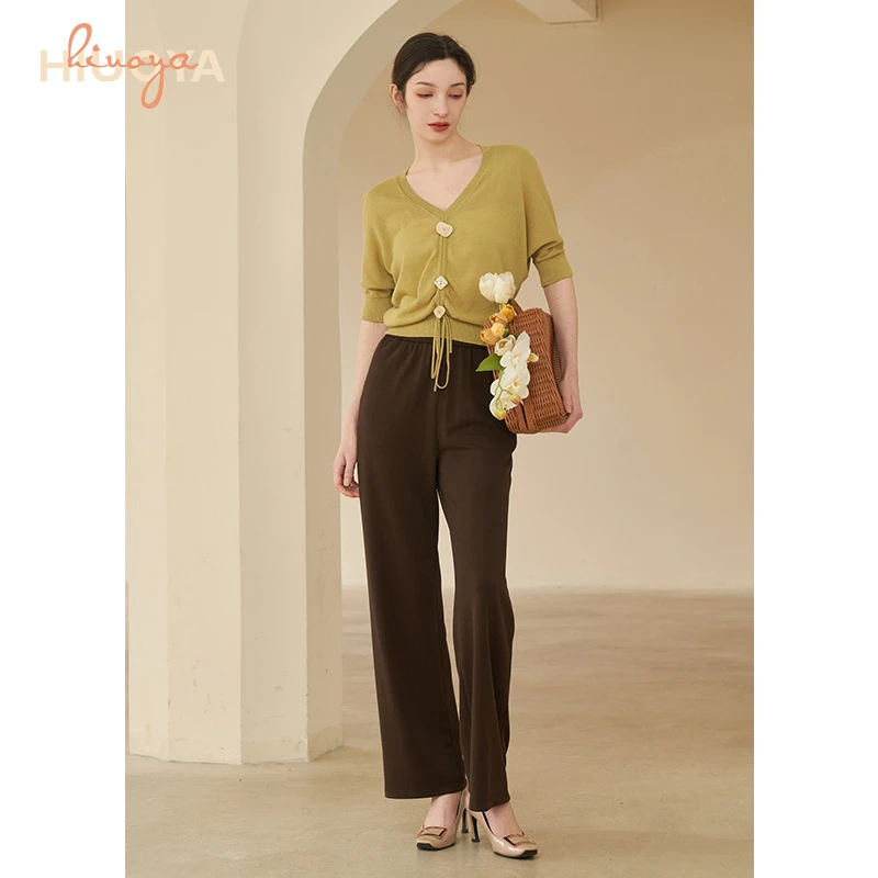 HIUOYA【夏装福利】夏季休闲气质时尚宽松阔腿裤 23275174