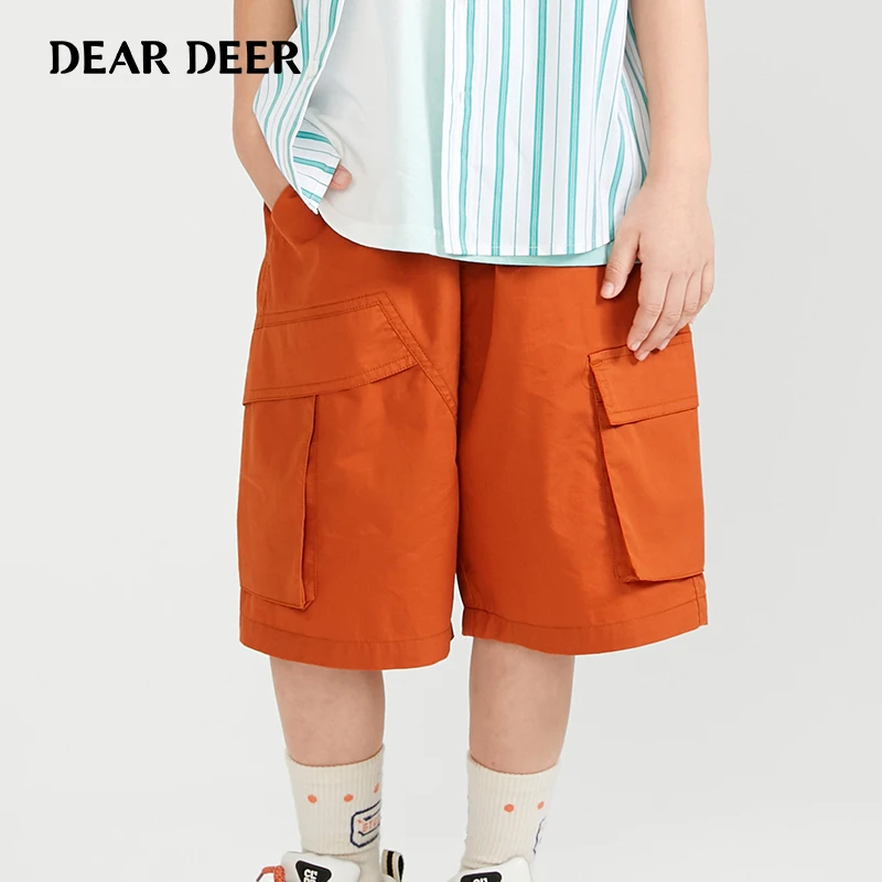 【直播清】迪迪鹿男大童夏季休闲宽松工装裤潮C123212411