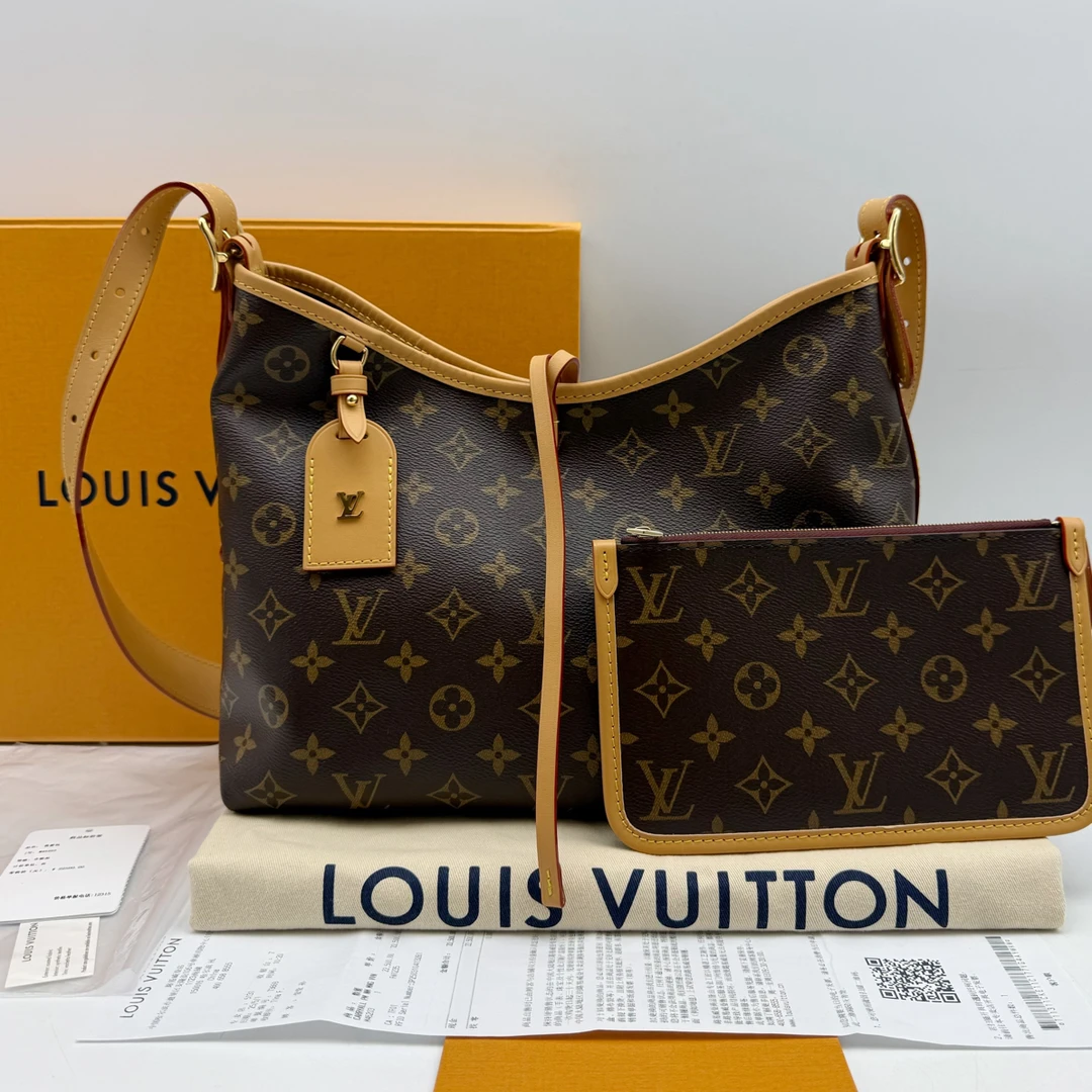99新 LouisVuitton/路易威登 carryall pm 小号子母包 单肩包