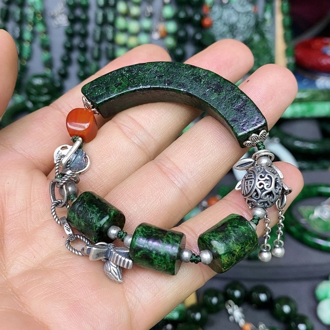 未镶嵌手链翡翠平**福漂亮美眉