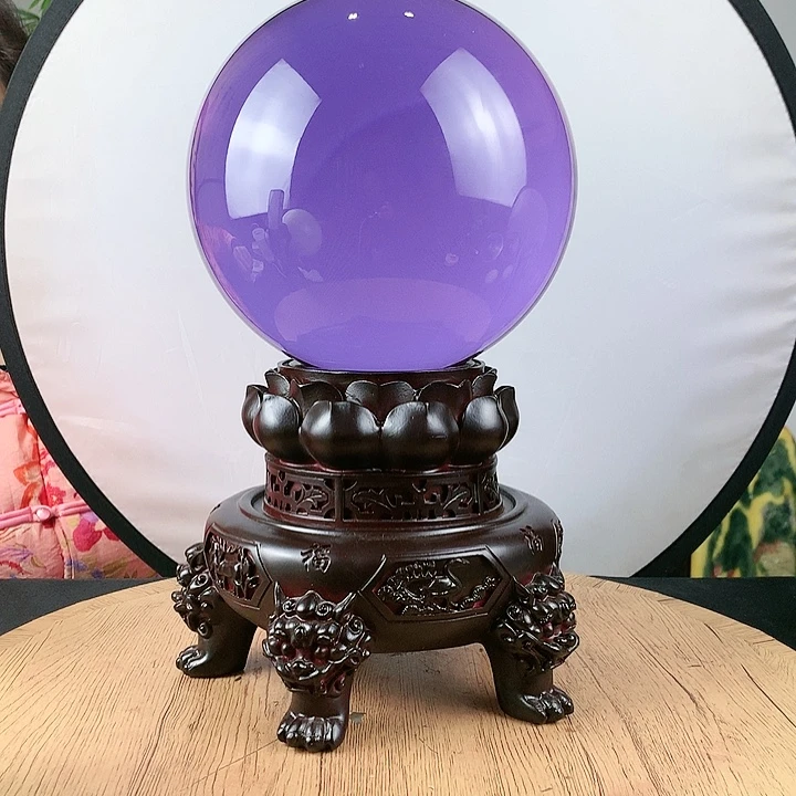 j***y石材紫水晶球直径20带高档底座