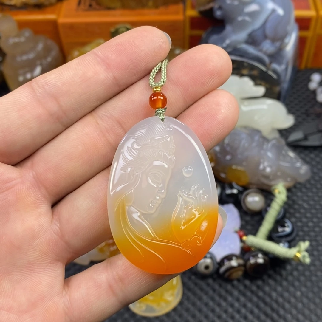 玛瑙/玉髓手把未镶嵌顺**然