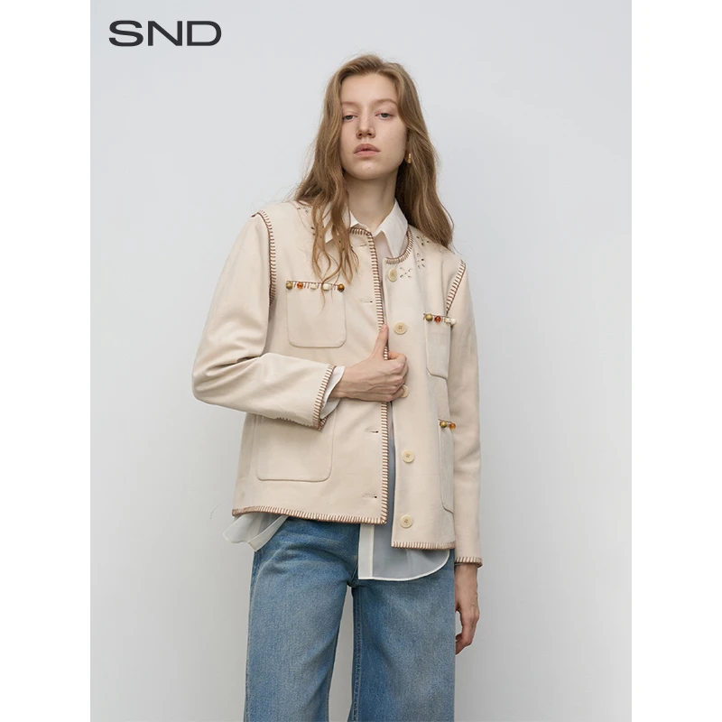 【ODTD 设计师品牌】SND SS25 撞色包边箱形外套