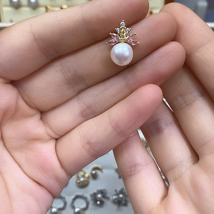 未镶嵌淡水珍珠耳饰