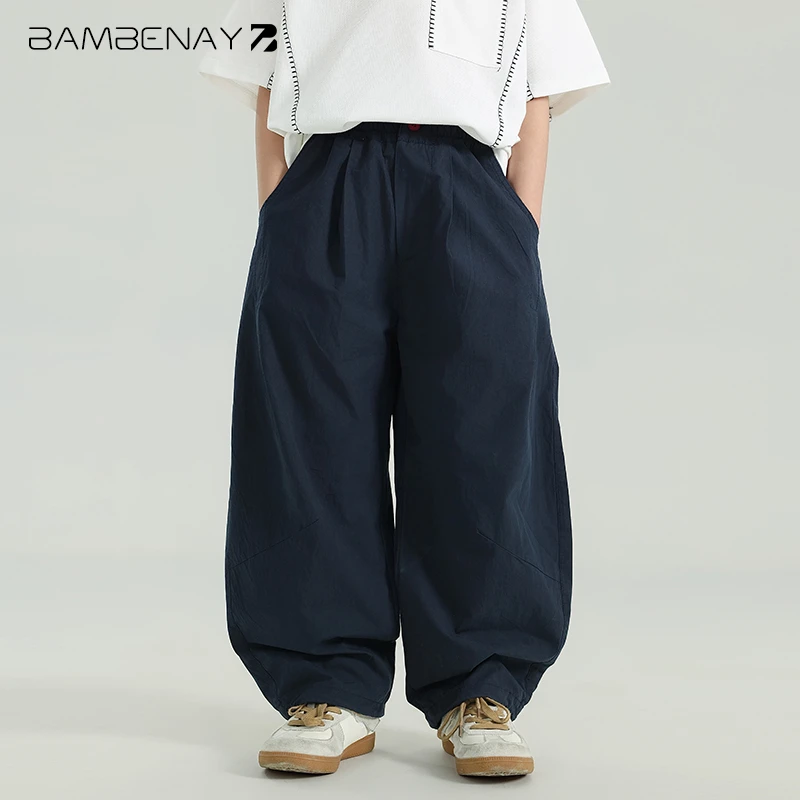 现货 班贝纳【正版夏季薄款纯棉工装裤】男童休闲长裤新款儿童G5839