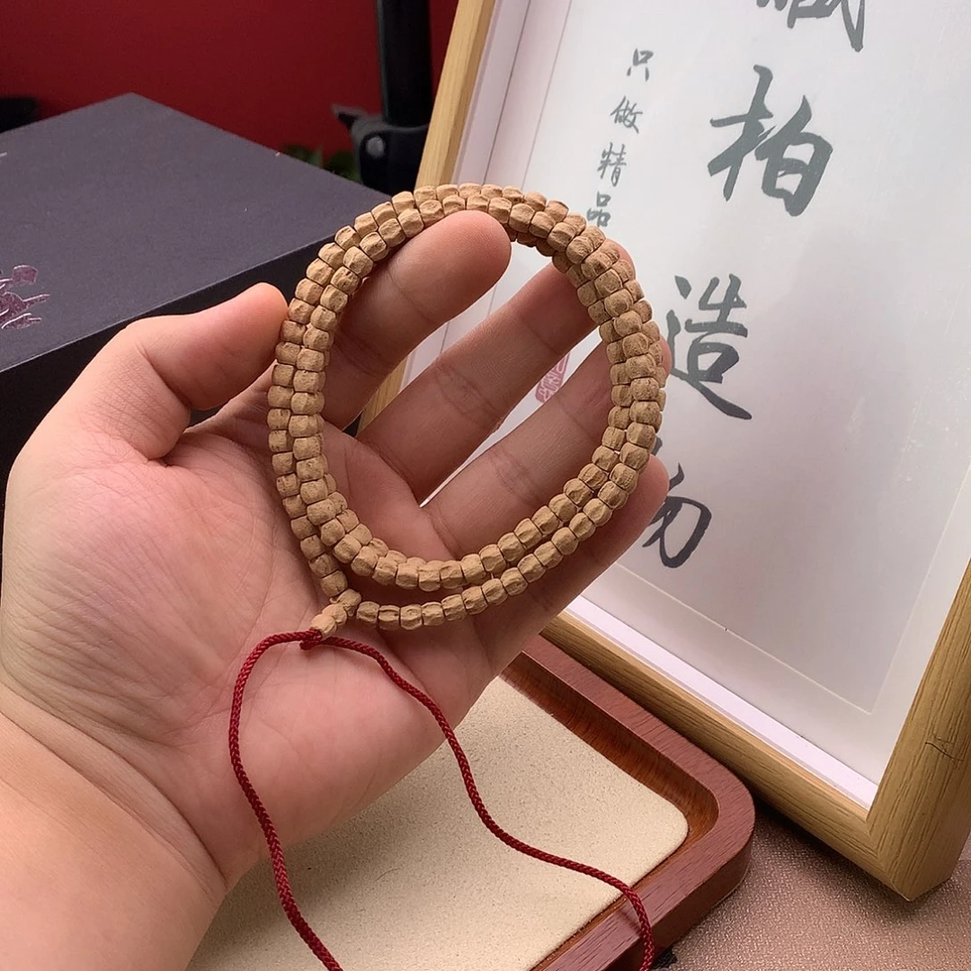 柏香籽/百香籽吊坠方块多棱顺
