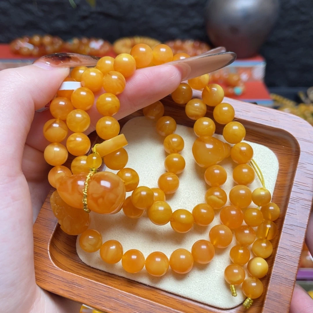 蜜蜡未镶嵌手链手串