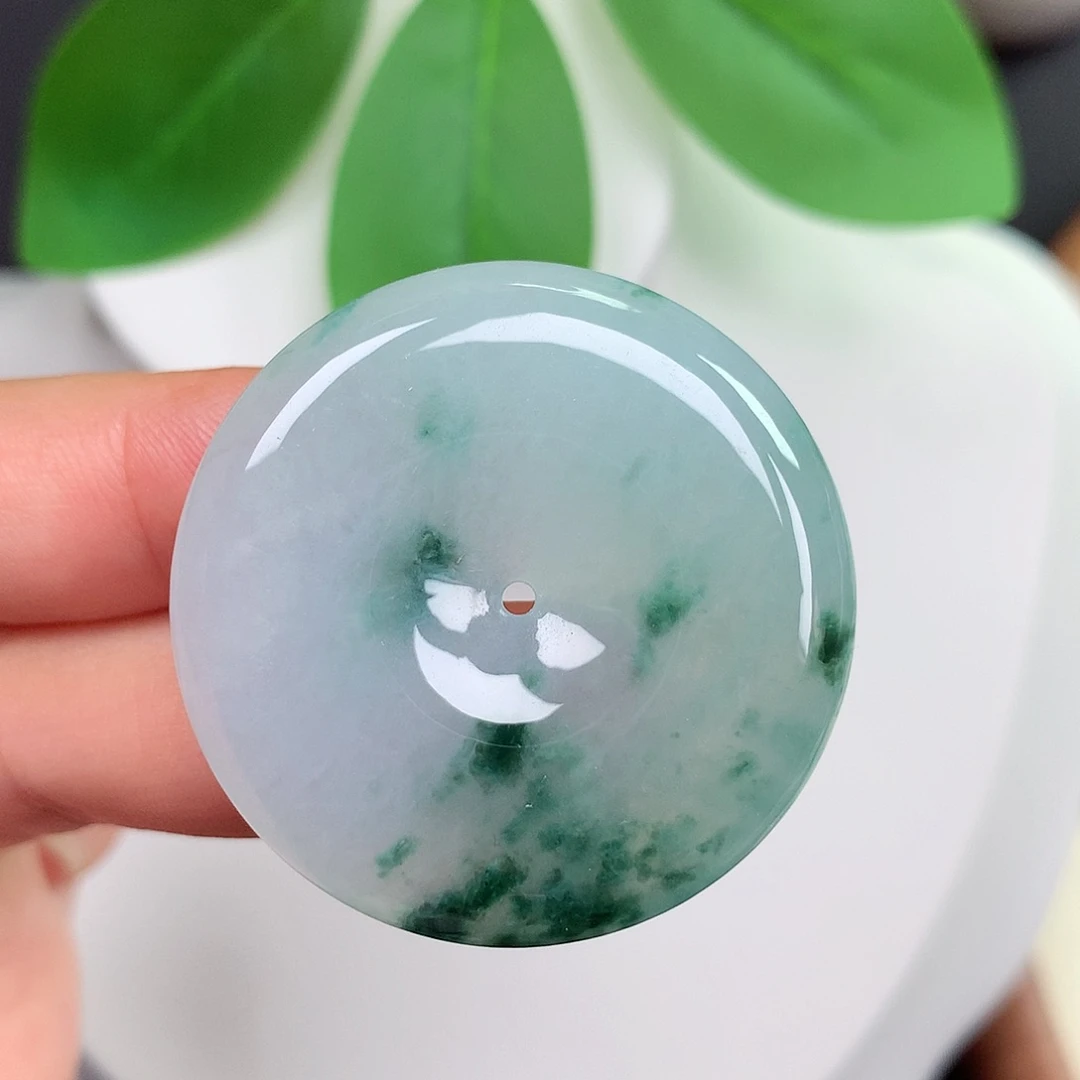 颈饰未镶嵌翡翠平安扣 36x6.5mm