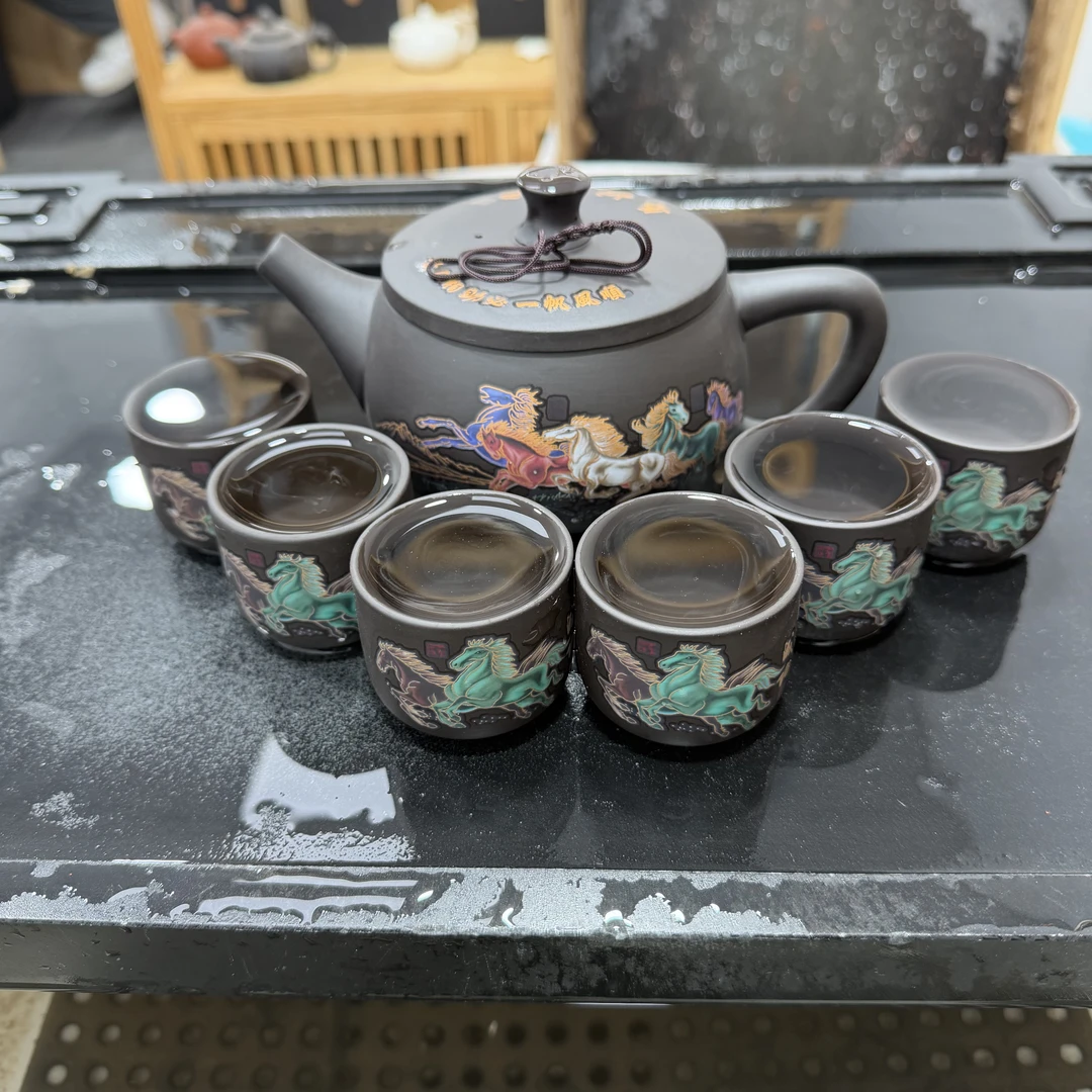 450ml马到成功变色汉瓦一壶六杯