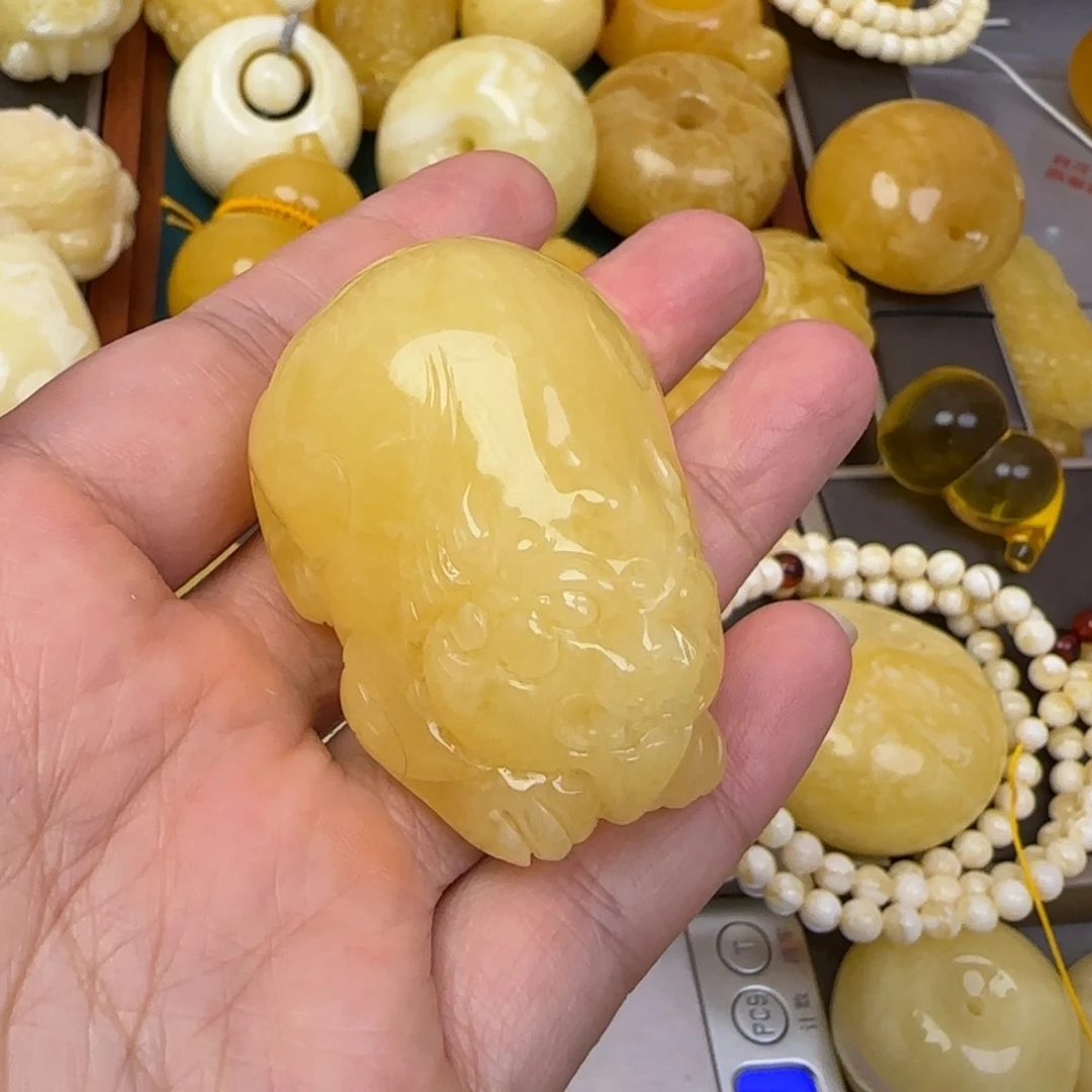 蜜蜡颈饰未镶嵌天然蜜蜡