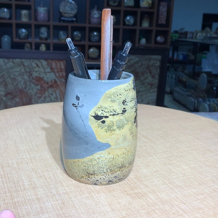 ，广西国画石摆件，收藏观赏