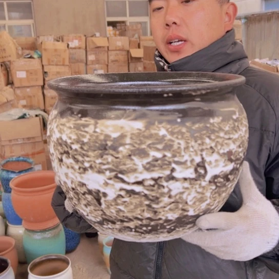 紫砂花盆高24口30————