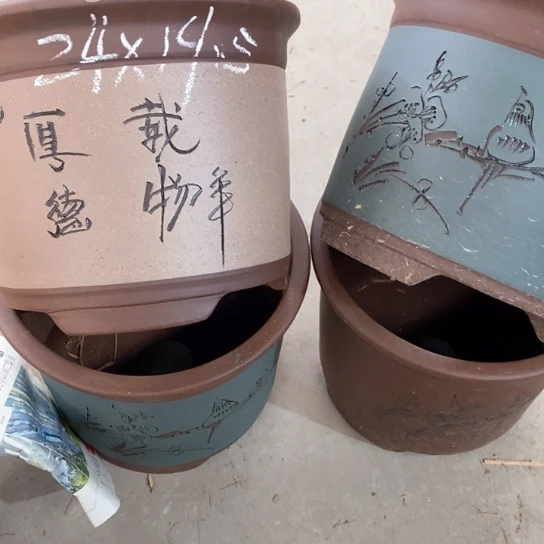 紫砂花盆100-4。24-19.5