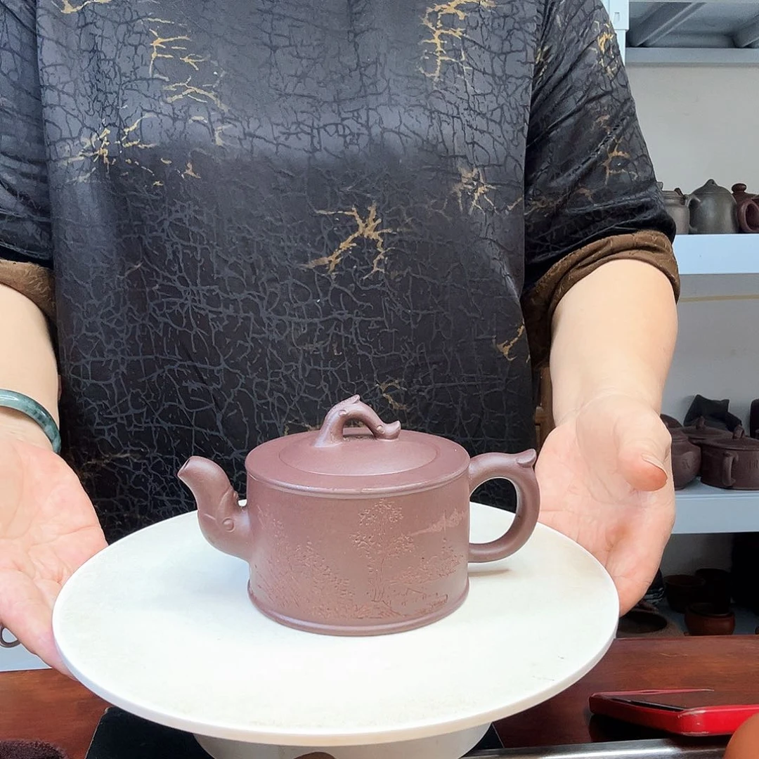 茶壶紫砂雪****仓紫砂壶泡茶