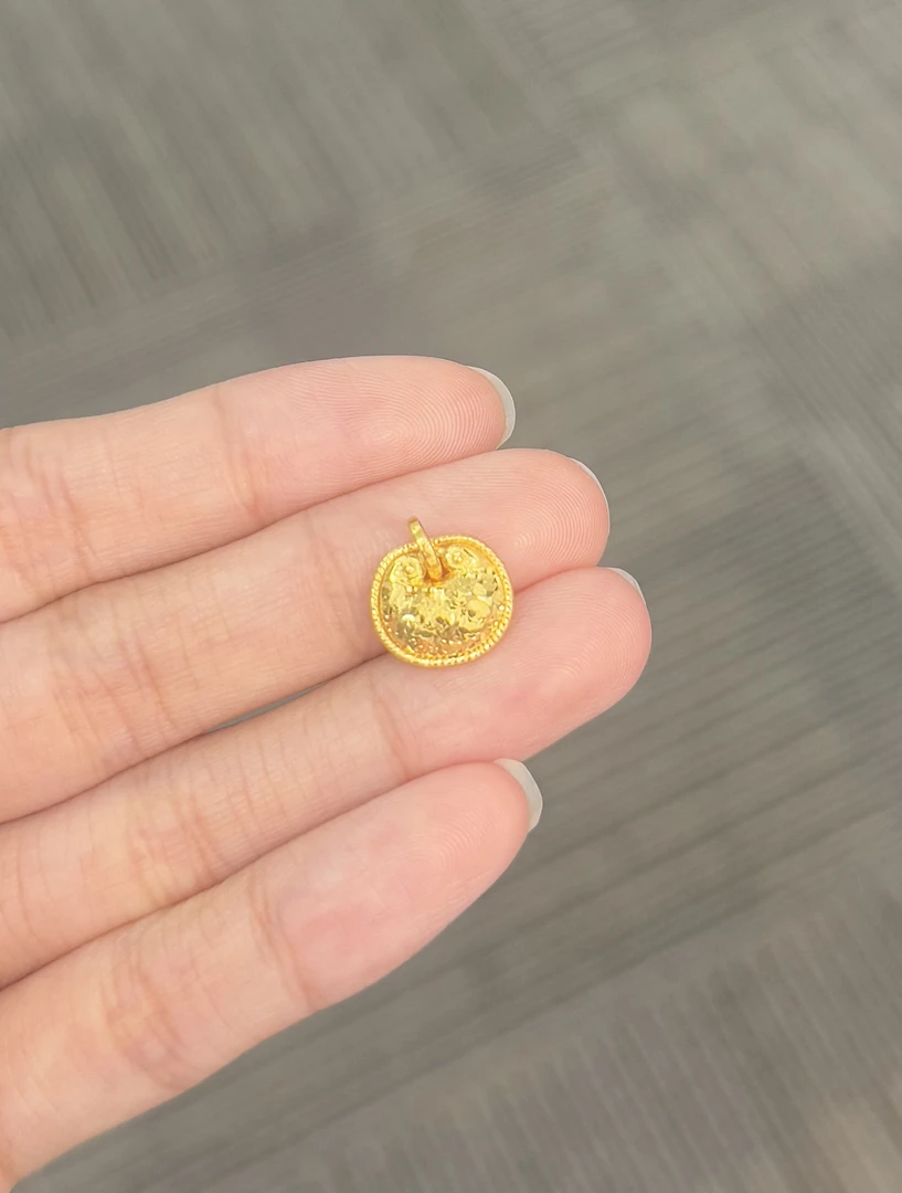 足金999 爆闪胖福金坨