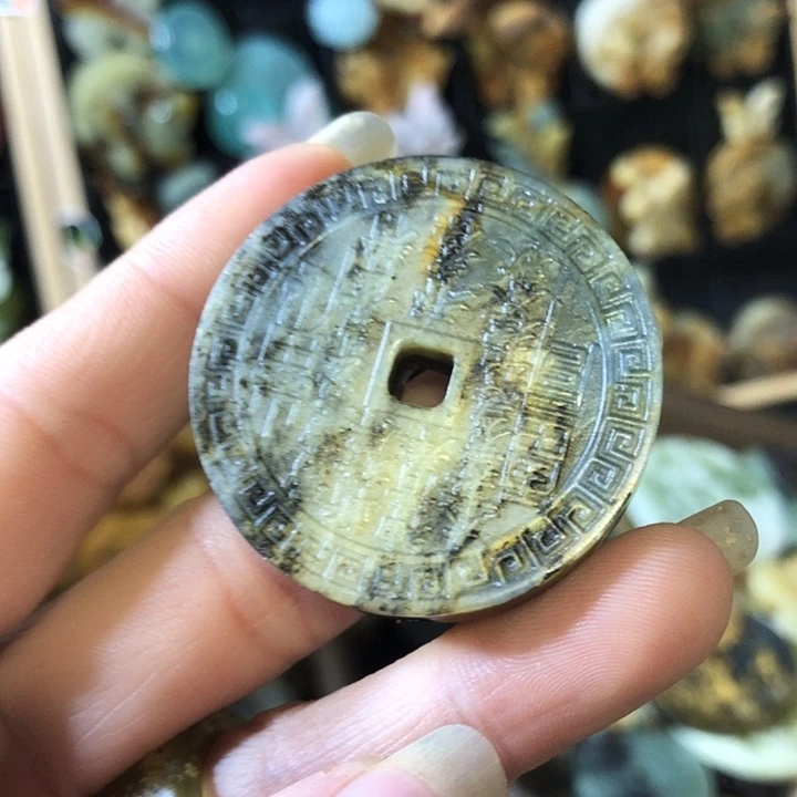 岫玉未镶嵌岫玉挂件