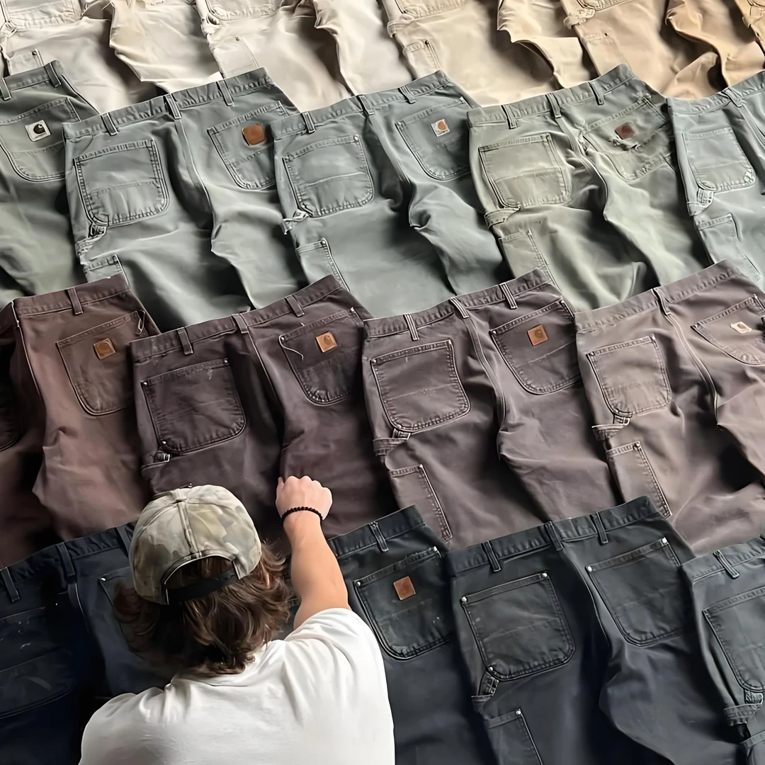 25ss春夏伐木裤工装裤美式重工水洗工装裤