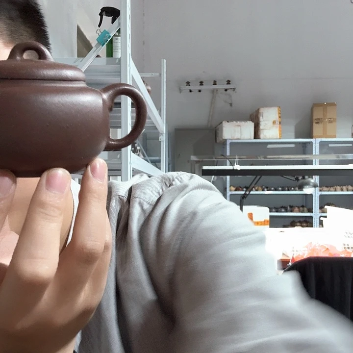 紫砂紫砂老紫泥称心150CC瑕