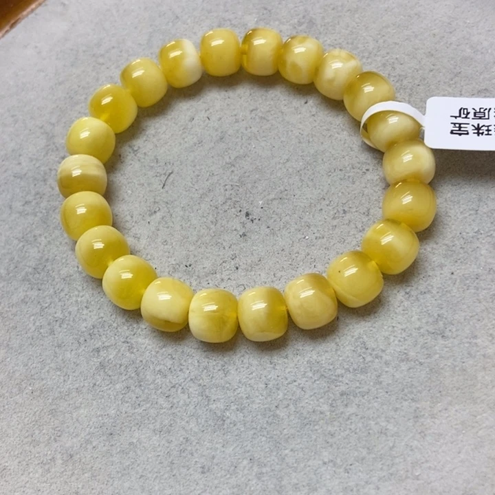 蜜蜡未镶嵌裸石手串