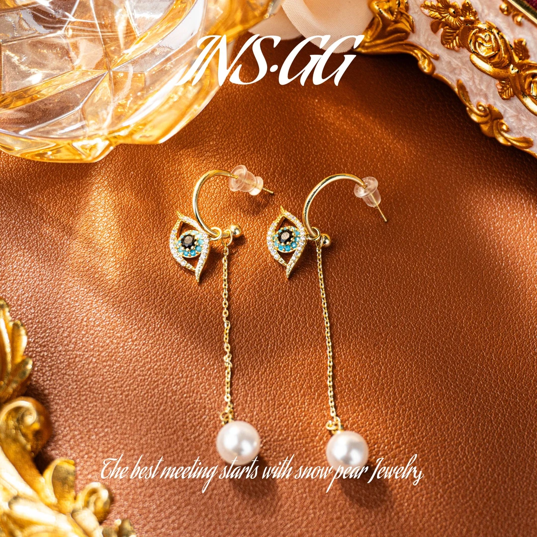 铜合金仿珍珠耳饰 【INS · GG】铜 ♠ 轻奢设计 E214 耳饰·耳钉