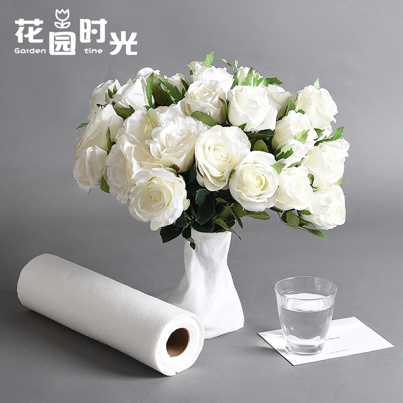 【花园时光】鲜花保水棉花束保湿棉花店包装材料 蓄水棉鲜花吸水棉