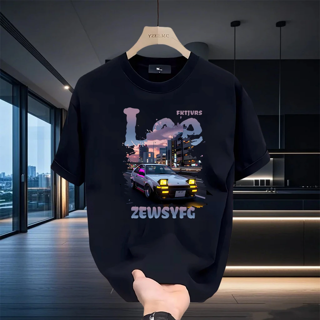 美式痞帅重磅纯棉短袖T恤青年男女款夏季ins潮牌街头时尚百搭上衣