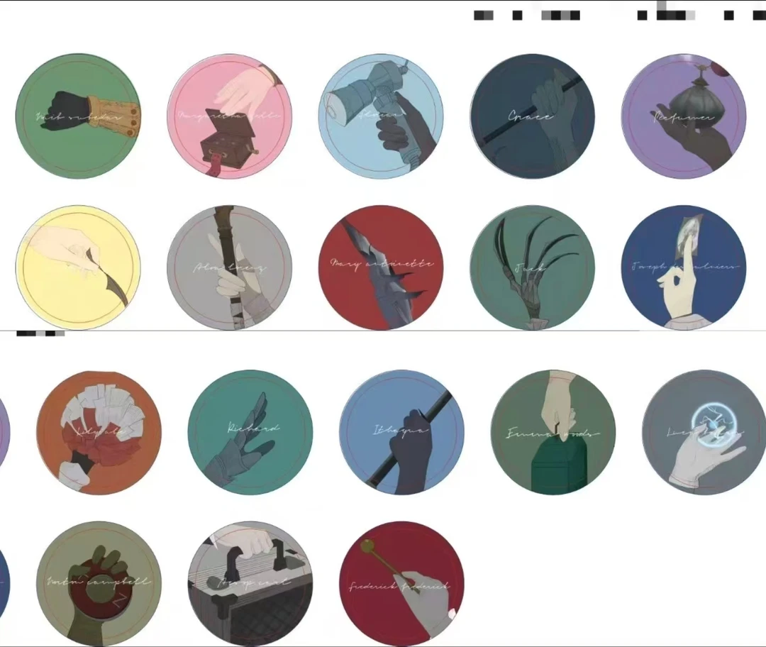 【第五人格】同人授权手指吧唧 囚徒 入殓 约瑟夫 盲盒代拆