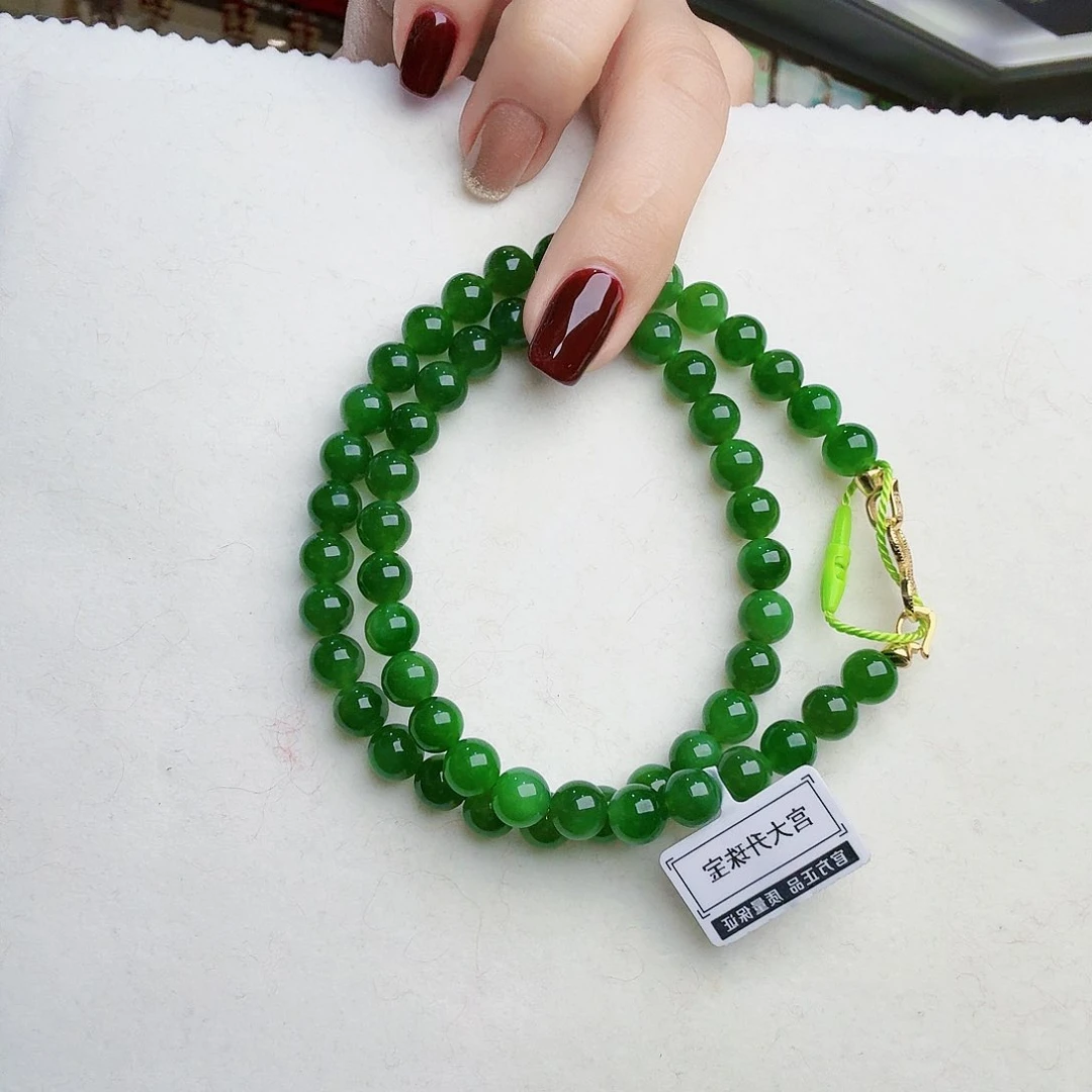 和田玉（碧玉）项链未镶嵌宝****?