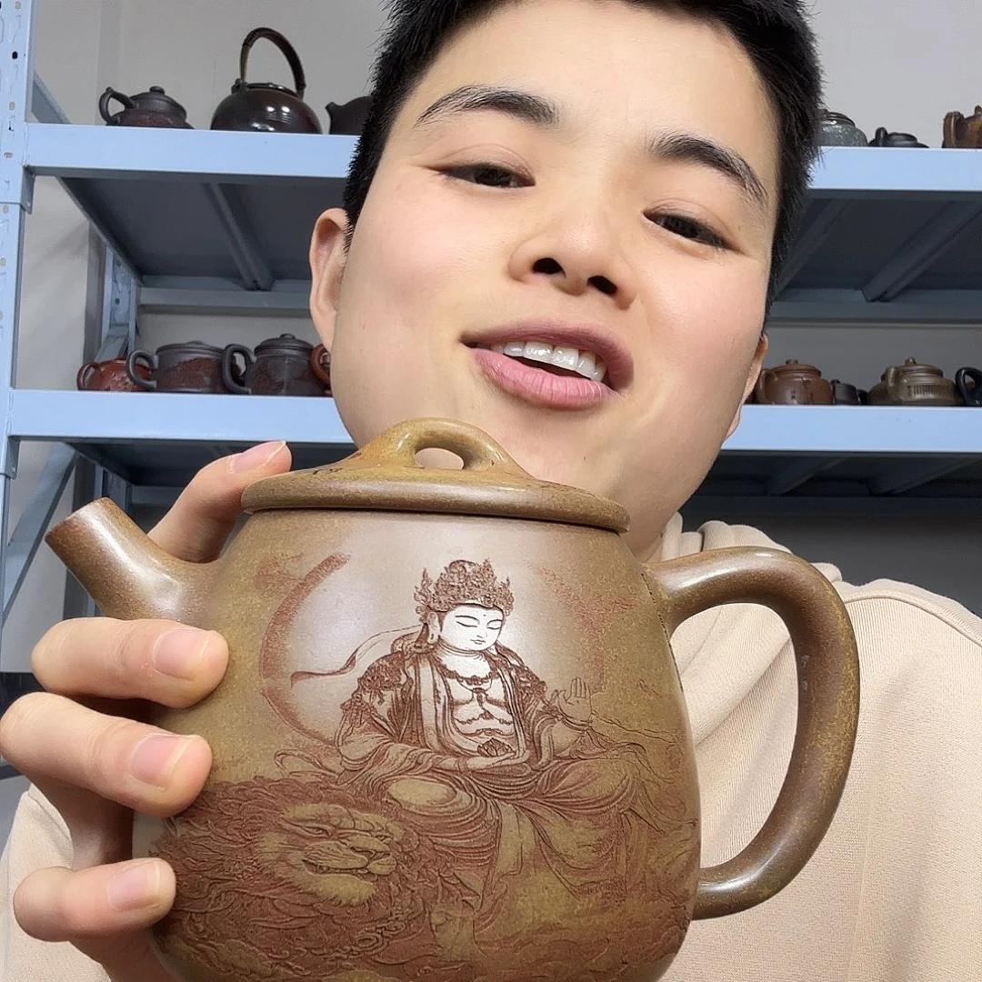 静***秋茶壶紫砂民间手艺人全手工制作