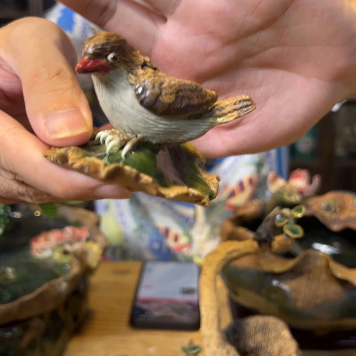麻雀茶宠手工制作