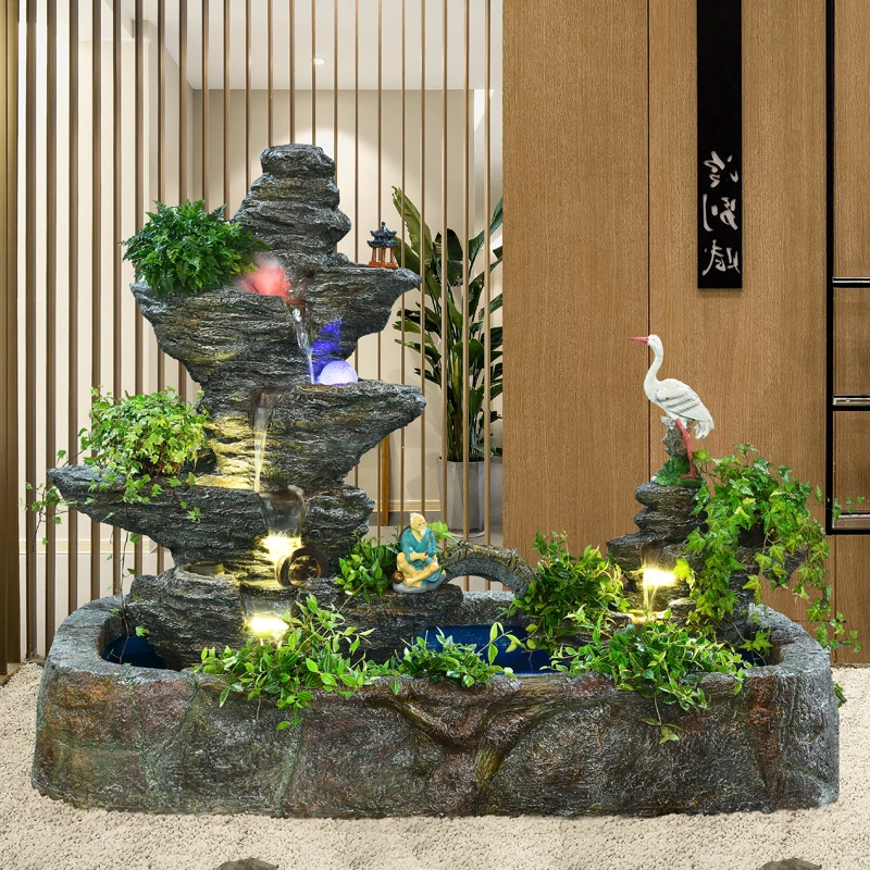 别墅花园户外庭院假山流水喷泉循环水景观装饰品摆件阳台鱼池造景