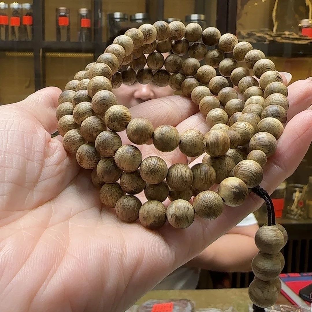 手串沉香37棋楠多圈8mm念珠手串