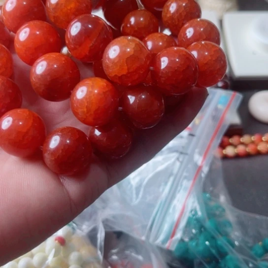 木头南红卡2.0龙鳞圆珠