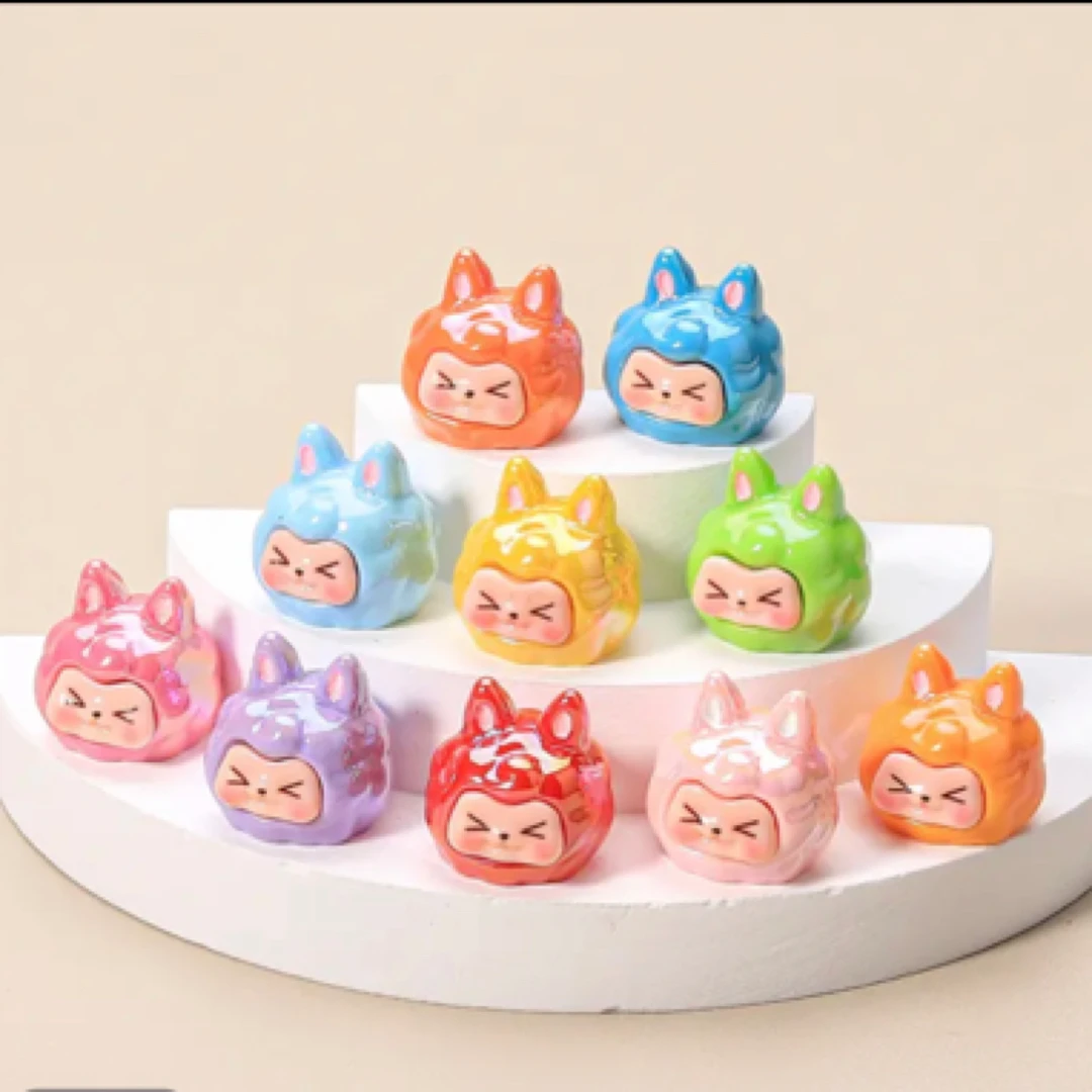 【电镀kk】夜光diy环保树脂潮玩 电镀kk小摆件