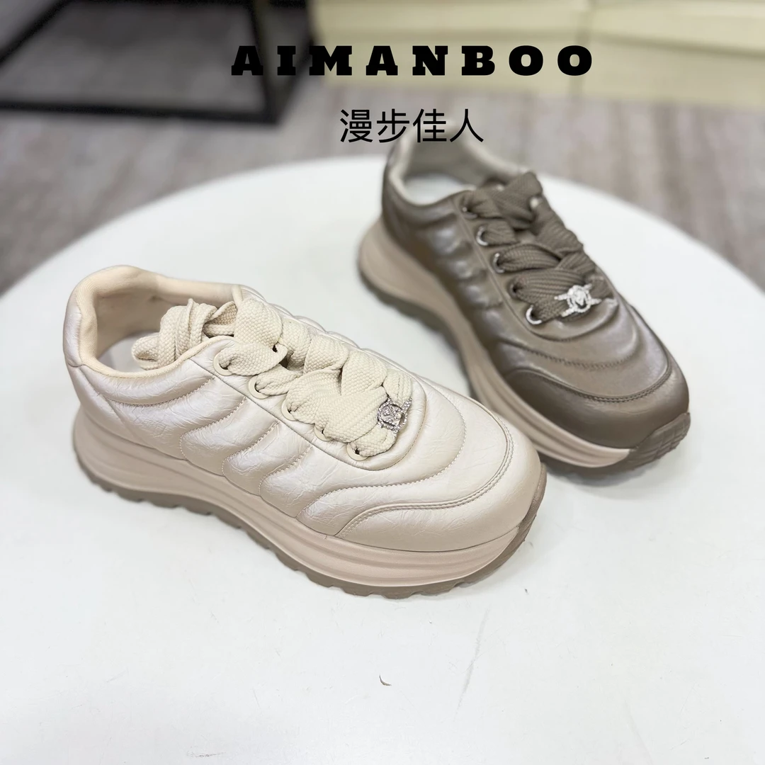 【漫步佳人】3510 94078单鞋女士交叉绑带透气时尚休闲鞋灰色运动鞋
