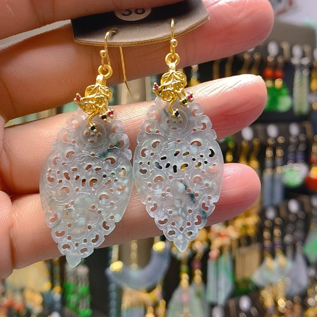 未镶嵌翡翠耳饰翡翠