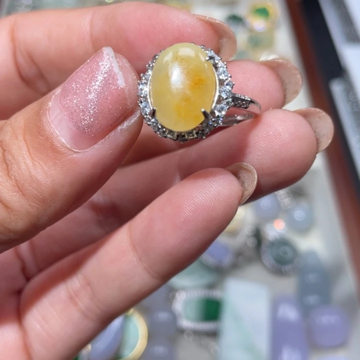 翡翠银S925镶嵌颈饰