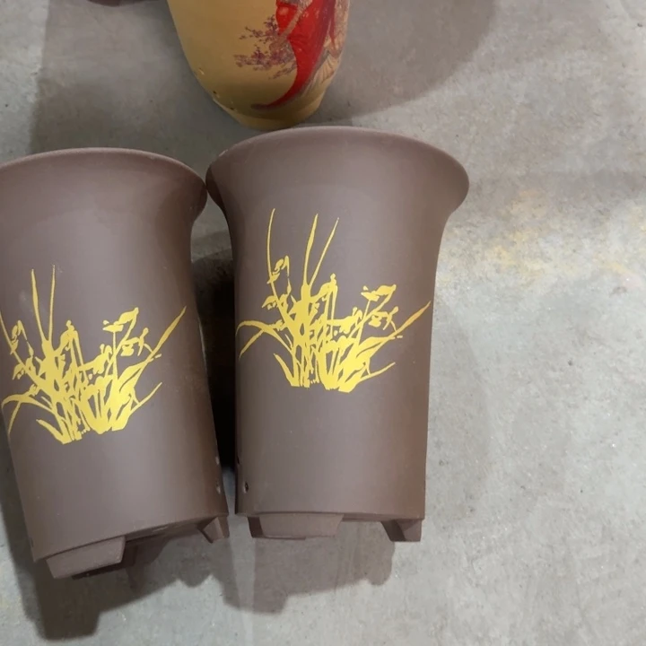紫砂紫砂花盆破损补发高度22口径17俩只
