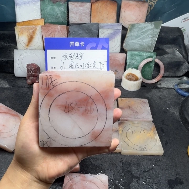 石英质玉手镯未镶嵌快***空定制手镯