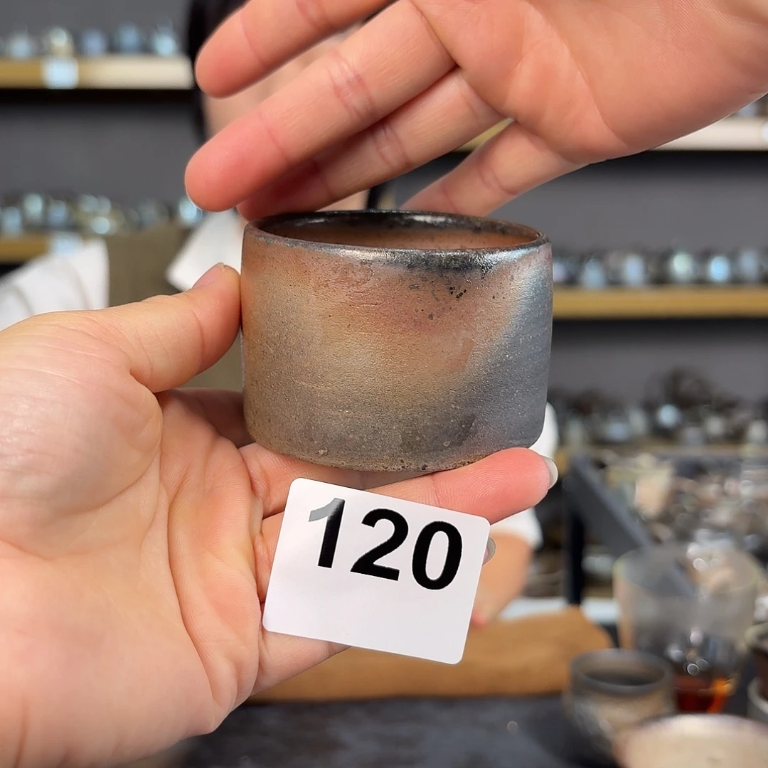 坭兴陶柴烧全手工原矿泥料杯80毫升