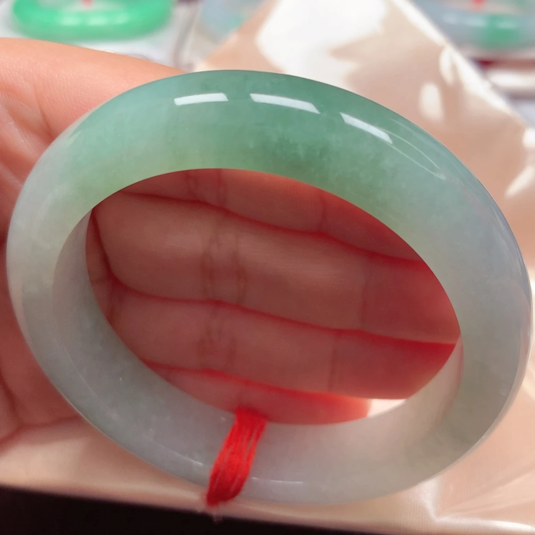 未镶嵌手镯翡翠29宽版冰绿