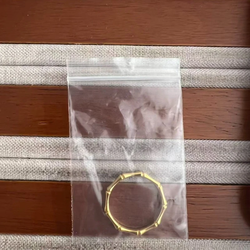 克重0.44 14号 亮面竹节戒指 足金999