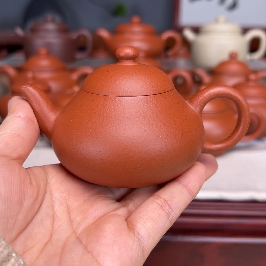 紫砂茶壶宝山红泥120