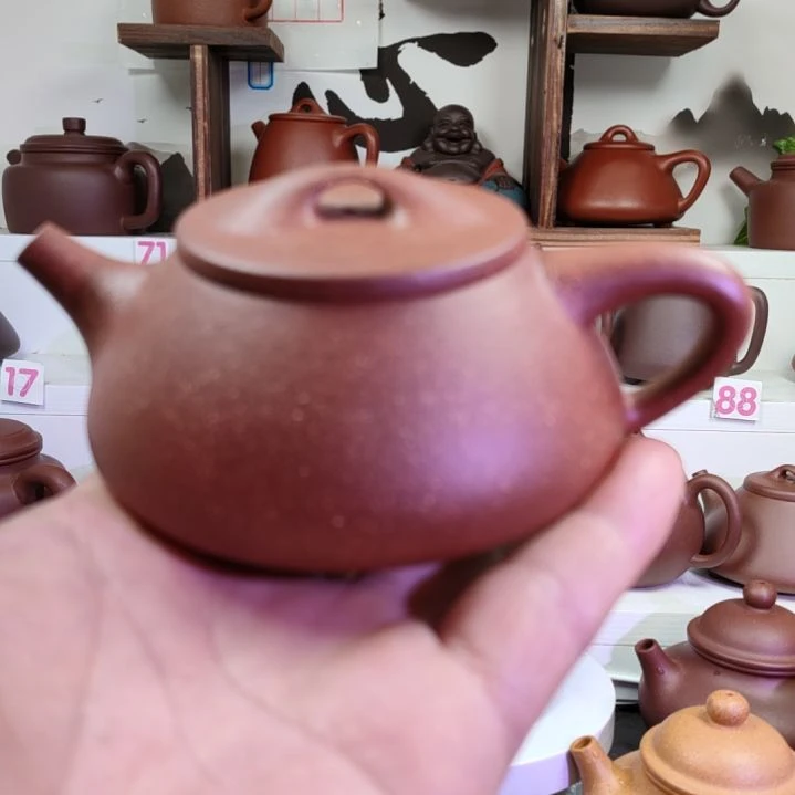 紫砂茶壶显*城满瓢降坡200cc左右