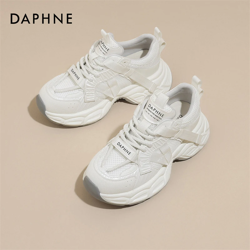 达芙妮新款老爹鞋女款2025年欧若轻机能春秋款超火厚底休闲运动鞋