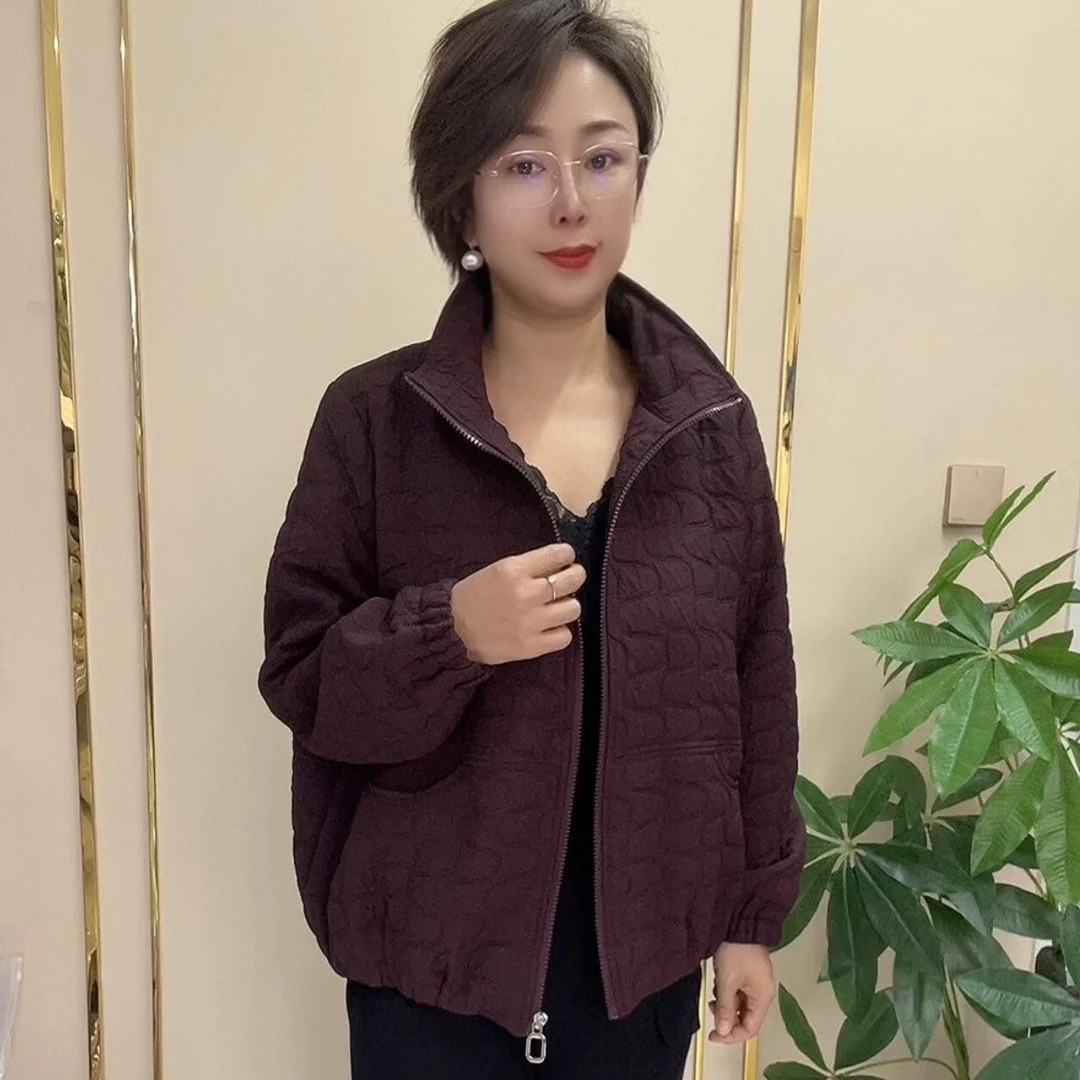 3300【依派推荐】秋冬新款妈妈装简约夹克风衣外套