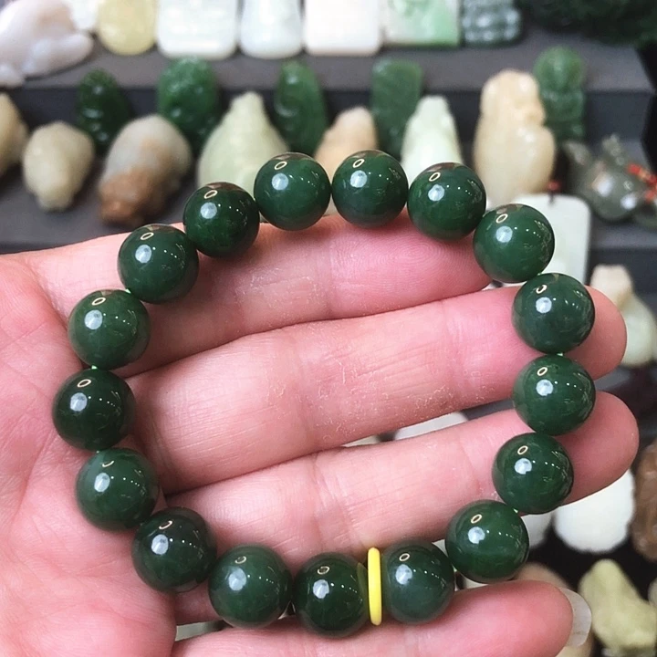 手链未镶嵌和田玉（碧玉）