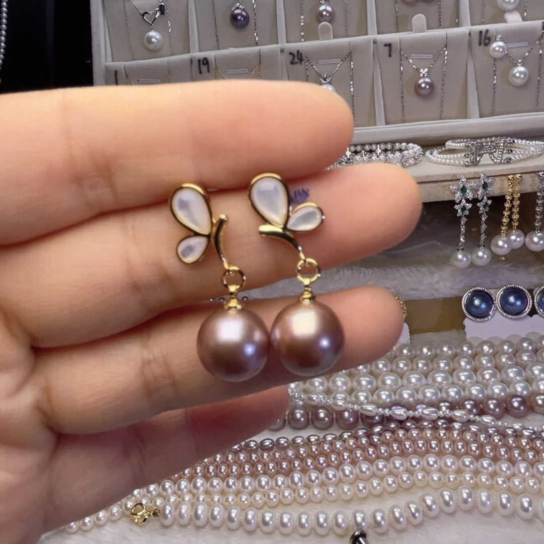 银S925镶嵌珍珠首饰淡水珍珠谢*丽